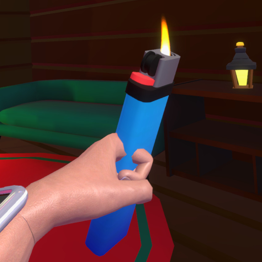 Lighter lit
